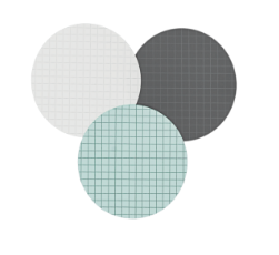 [GCN5022WS] CN White Membrane/Black Grid Individual Sterile Pack