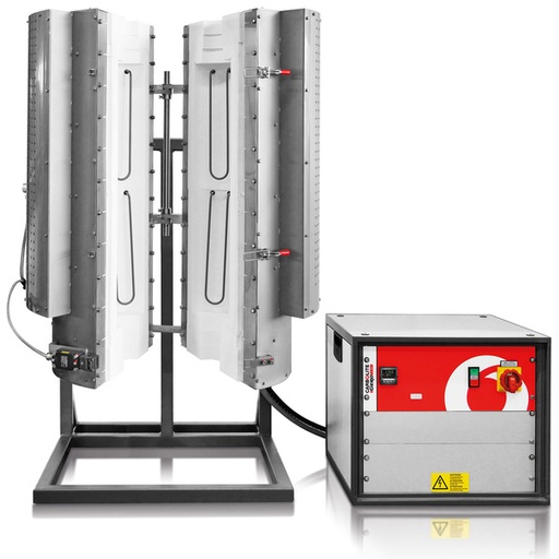 [1025-sk-270] Carbolite Vertical High-Temperature Folding Tube Furnace HTRV-A up to 1700 °C in Furnaces, Ovens HTRV-A 1700/70/700